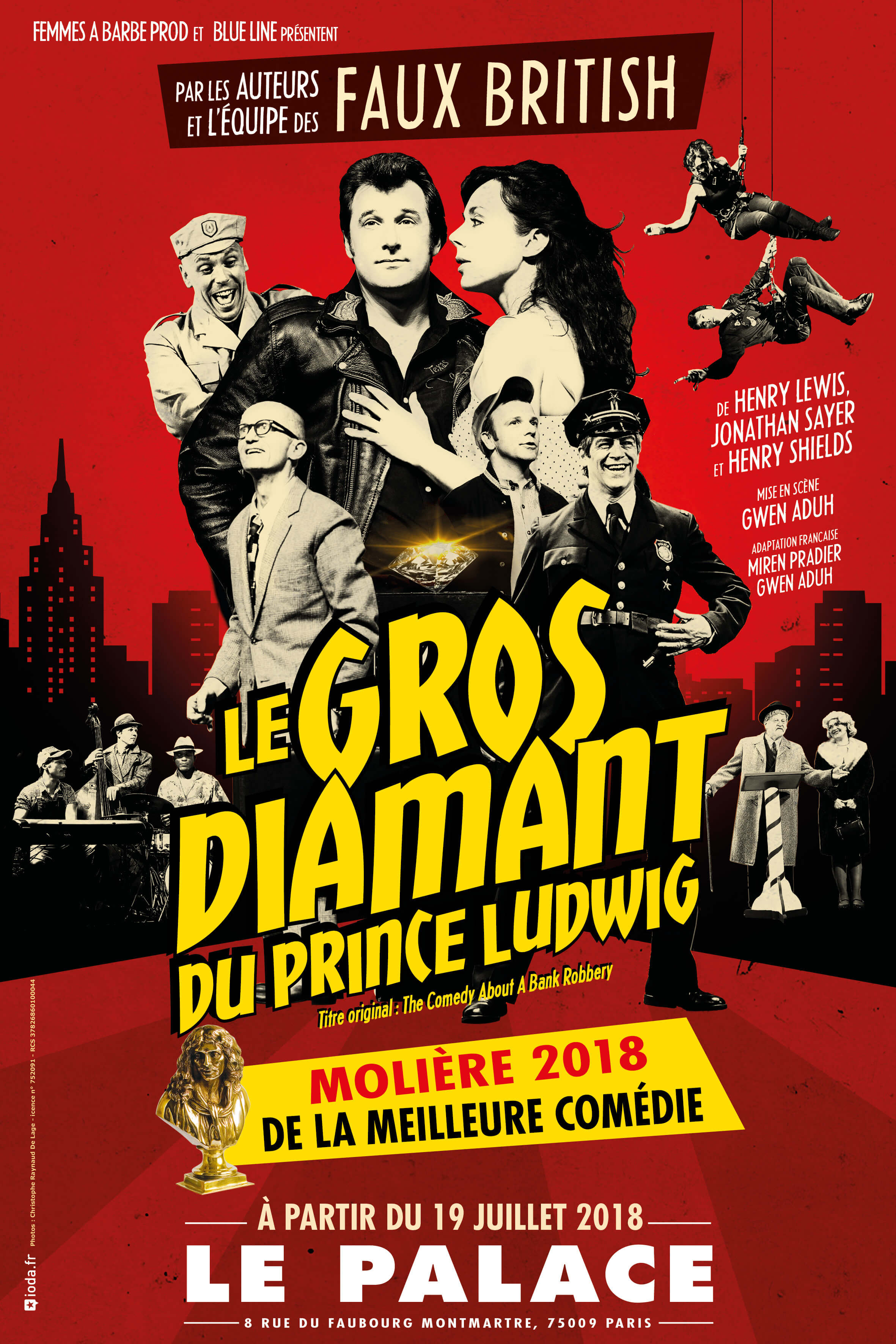 Affiche du spectacle : Le Gros Diamant du Prince Ludwig