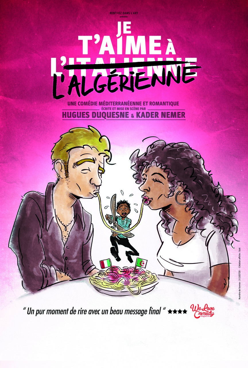 Affiche du spectacle : Je t’aime à l’italienne