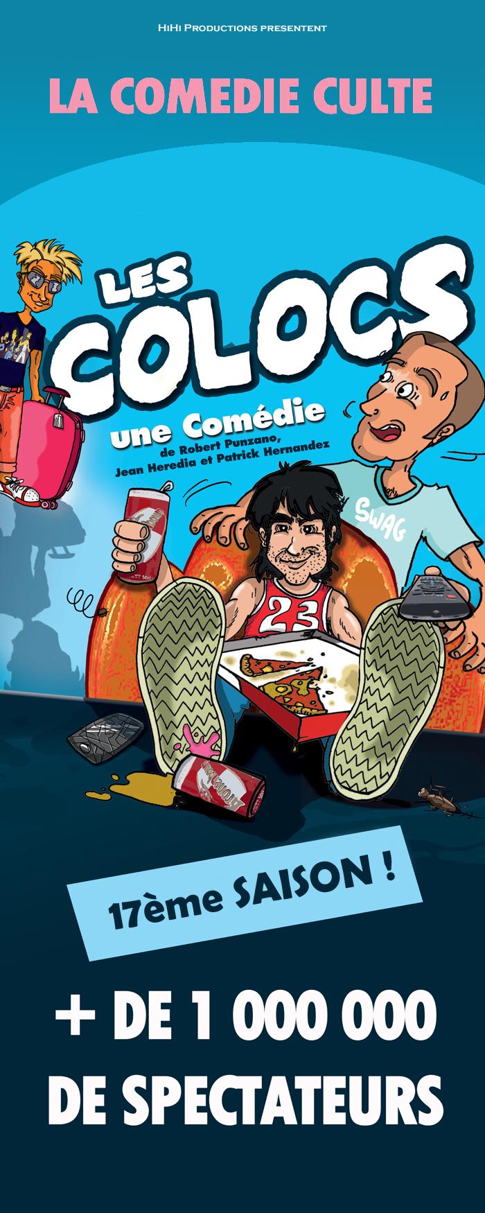 Affiche du spectacle : Les colocs